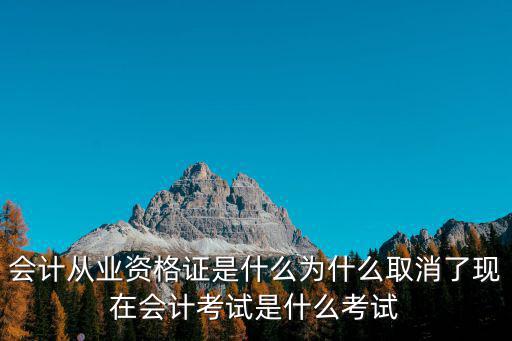 2017年会计考什么证书,会计从业资格证是什么