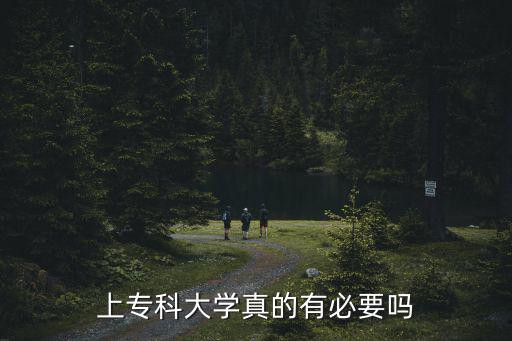 上专科大学真的有必要吗