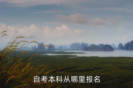 自考本科区考怎么报名,自考本科从哪里报名