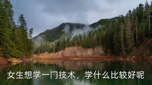 女生想学一门技术，学什么比较好呢