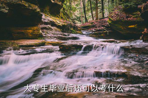大专生毕业后还可以考什么