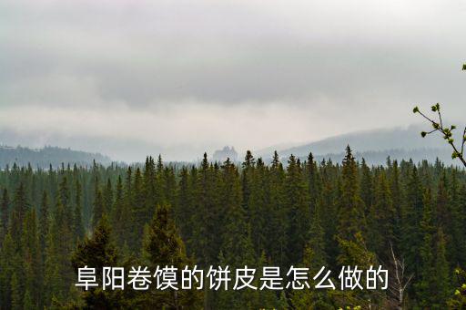 阜阳卷馍的饼皮是怎么做的