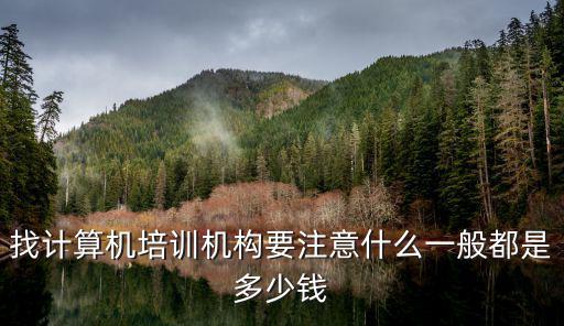 培训机构计算机是什么意思,找计算机培训机构要注意什么