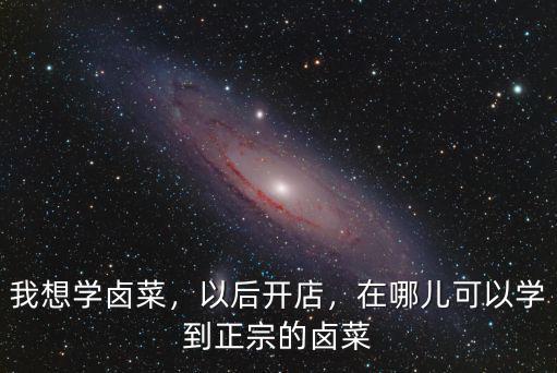 我想学卤菜，以后开店，在哪儿可以学到正宗的卤菜