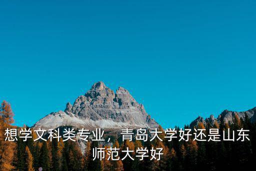 想学文科类专业，青岛大学好还是山东师范大学好