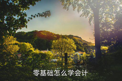 零基础怎么学会计