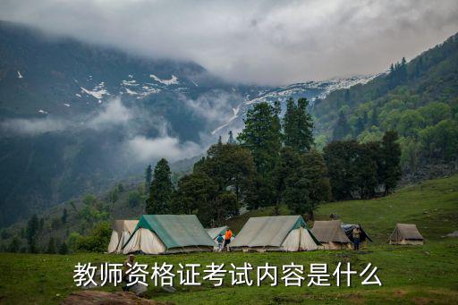 教师资格证考试内容是什么