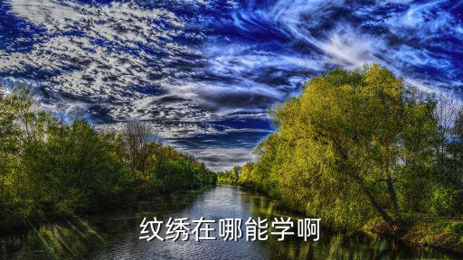 纹绣在哪能学啊