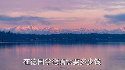 在德国学德语需要多少钱