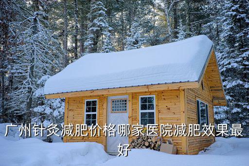 广州针灸减肥价格哪家医院减肥效果最好