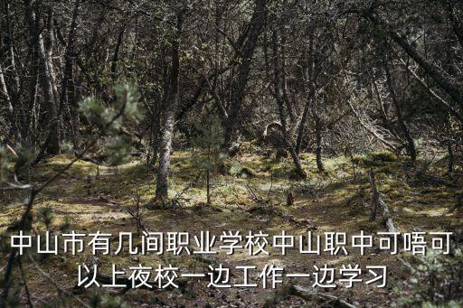 中山市有几间职业学校中山职中可唔可以上夜校一边工作一边学习