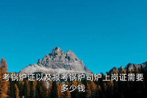 北京司炉证多少钱，考锅炉证以及报考锅炉司炉上岗证需要多少钱