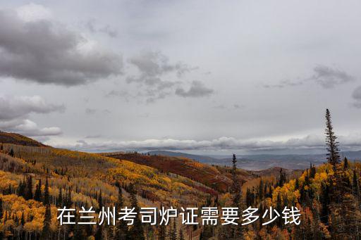 学司炉证多少钱，在兰州考司炉证需要多少钱