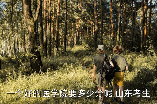 一个好的医学院要多少分呢 山东考生