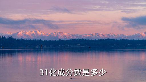 31化成分数是多少