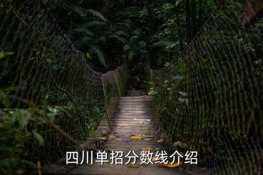 四川单招分数线介绍
