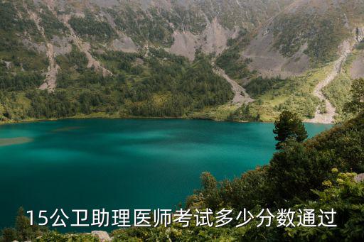15公卫助理医师考试多少分数通过