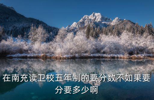 南充卫校分数线是多少，南充卫校2016年的录取分数线是好多