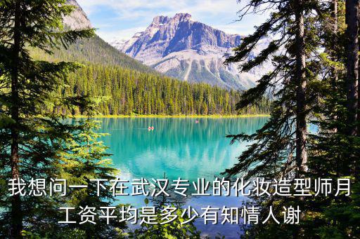 武汉的化妆师工资一般多少钱，我想问一下在武汉专业的化妆造型师月工资平均是多少有知情人谢