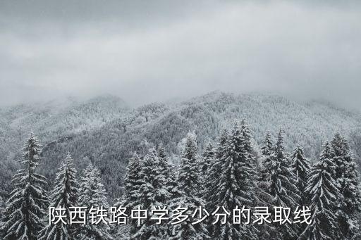 陕西铁路中学多少分的录取线