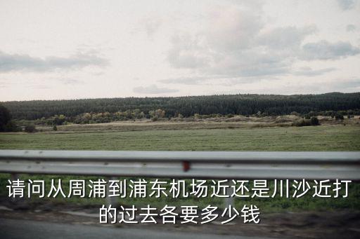 请问从周浦到浦东机场近还是川沙近打的过去各要多少钱