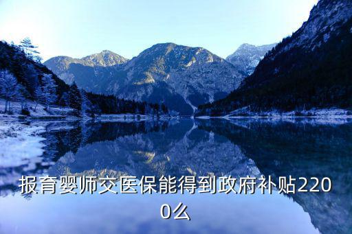 育婴师中级培训补贴是多少，报育婴师交医保能得到政府补贴2200么