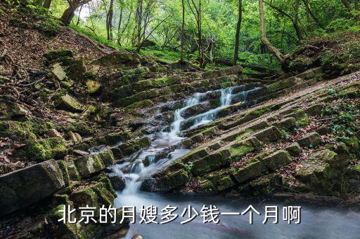 北京的月嫂多少钱一个月啊