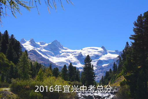 2016年宜兴中考总分