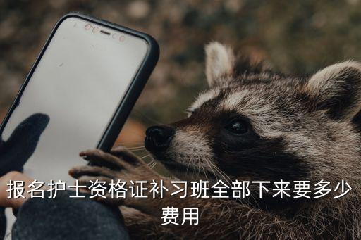 报名护士资格证补习班全部下来要多少费用