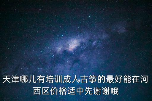 天津哪儿有培训成人古筝的最好能在河西区价格适中先谢谢哦
