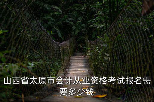 山西省会计从业资格考试多少钱，考会计从业资格证多少钱