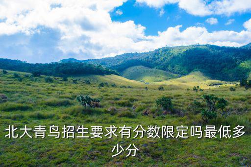 北大青鸟招生要求有分数限定吗最低多少分