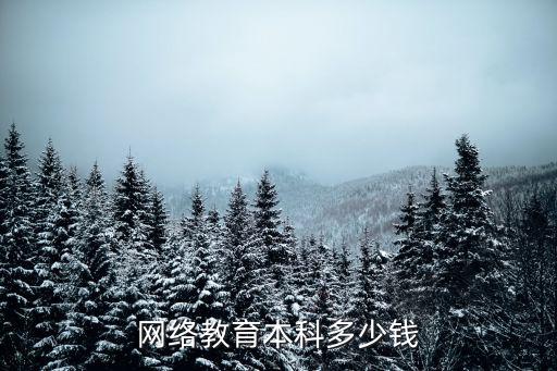 网络教育本科多少钱