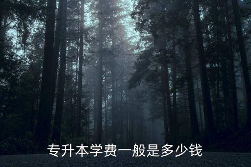 专升本学费一般是多少钱