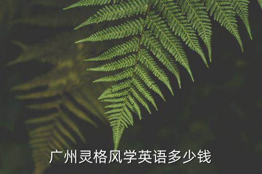广州灵格风学英语多少钱