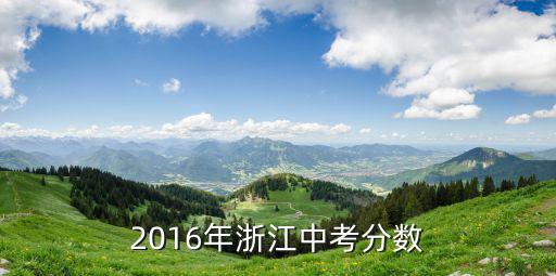 2016年浙江中考分数