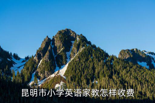 昆明家教1小时多少钱，昆明市小学英语家教怎样收费
