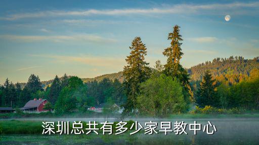 深圳总共有多少家早教中心