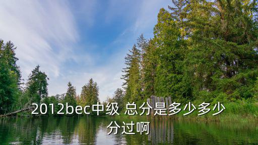 中级育婴师多少分过，2012bec中级 总分是多少多少分过啊