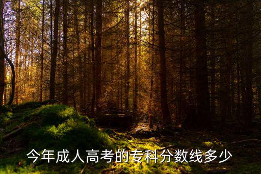 2015年成考大专分数线多少分，去年成人高考的大专分数合格线是多少啊