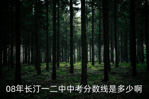 08年长汀一二中中考分数线是多少啊