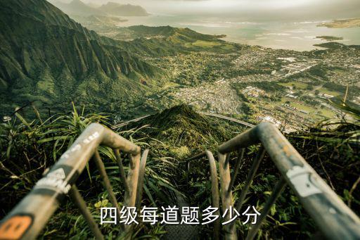 四级每道题多少分