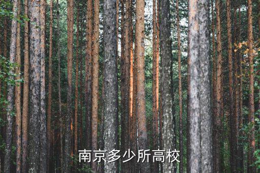 南京多少所高校