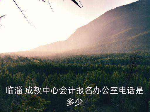 临淄 成教中心会计报名办公室电话是多少