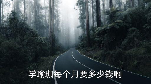 学瑜珈每个月要多少钱啊