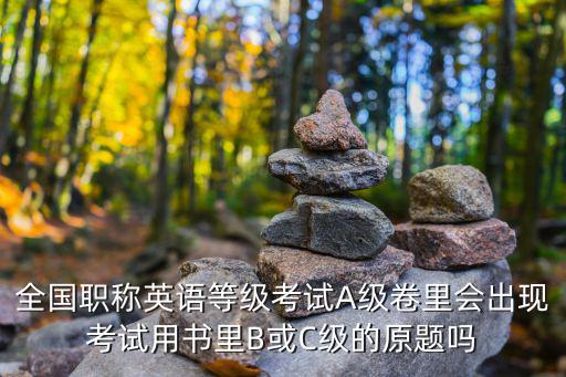 全国职称英语等级考试A级卷里会出现考试用书里B或C级的原题吗