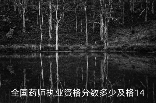 全国药师执业资格分数多少及格14