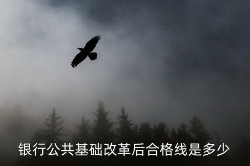银行公共基础改革后合格线是多少