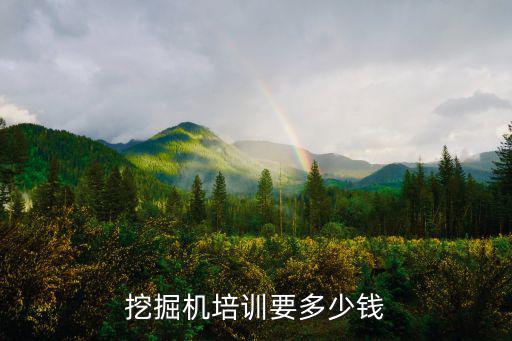 挖掘机学费多少，学挖掘机要多少学费