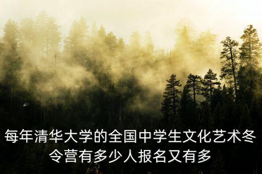 每年清华大学的全国中学生文化艺术冬令营有多少人报名又有多